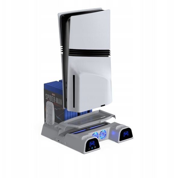 Βάση ψύξης και φόρτισης YAXO ARCTIC BREEZE NE για PS5/PS5 Slim/PS5 Pro Alpine White