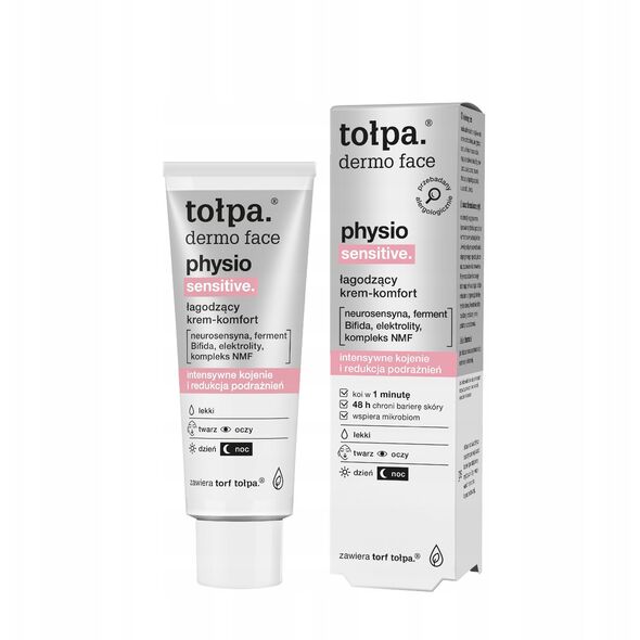 TOŁPA Dermo Face Physio Καταπραϋντική Κρέμα προσώπου - άνεση 40 ml