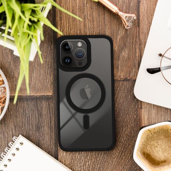 Θήκη COLOR EDGE MAG COVER συμβατή με MagSafe για IPHONE 14 Pro μαύρο