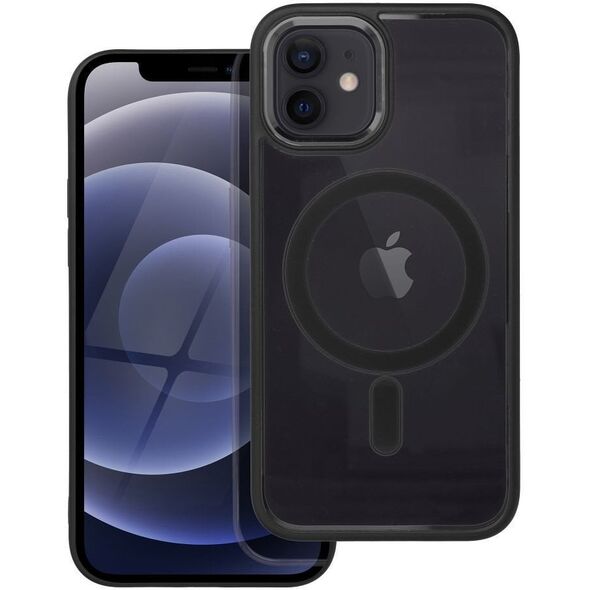 Θήκη COLOR EDGE MAG COVER συμβατή με MagSafe για IPHONE 12 / 12 Pro μαύρο