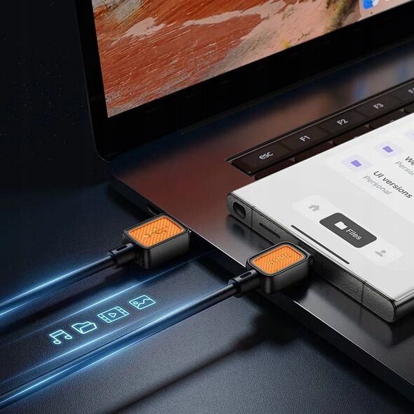 Καλώδιο USB A σε USB C HOCO 3A 1 m X108 μαύρο