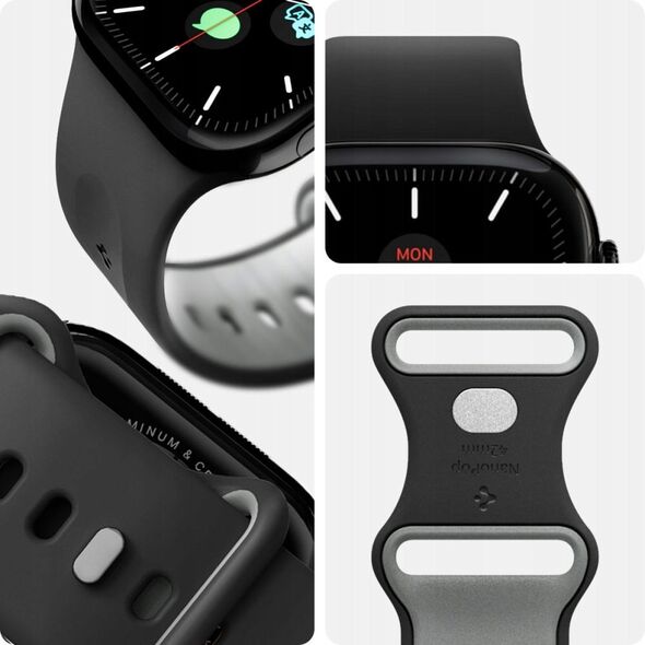SPIGEN NANO POP APPLE WATCH 6 / 7 / 8 / 9 / 10 / SE (40 / 41 / 42 MM) BLACK SESAME
