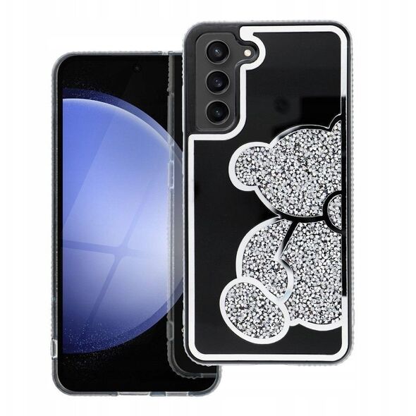 Θήκη TEDDY BEAR για SAMSUNG S25 ασημί