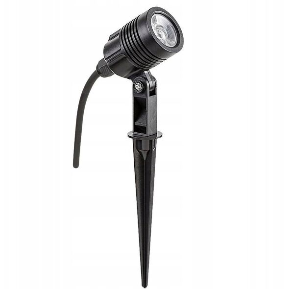 Rabalux Turda LED 7060 φωτιστικό δαπέδου κήπου IP65 1x3W μαύρο διαφανές