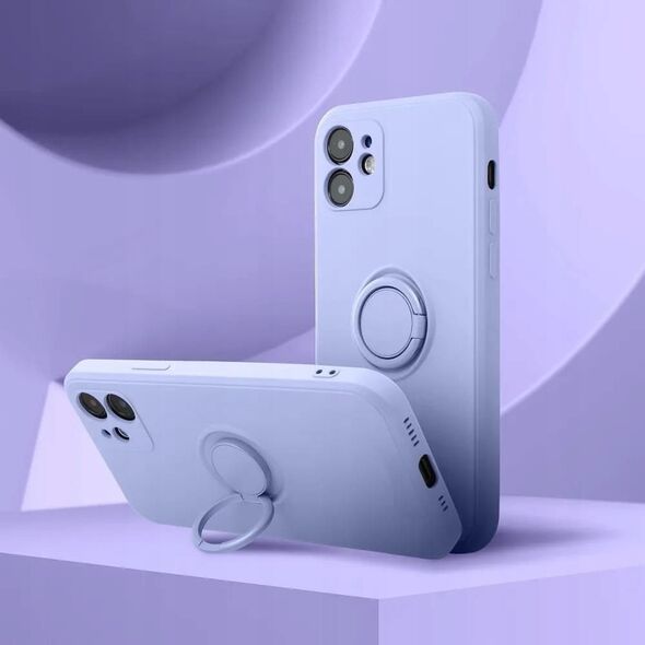 Θήκη SILICONE RING για XIAOMI Redmi Note 14 4G (GLOBAL - 164,84mm x 78,15mm x 8,16mm) μωβ