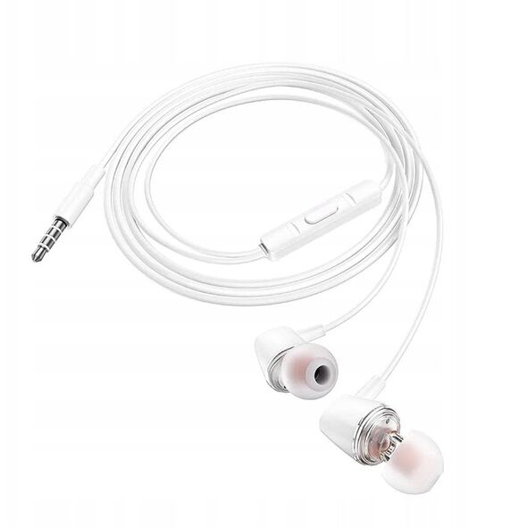 Ενσύρματα ακουστικά εντός αυτιού Jack 3,5 mm HOCO M107 λευκά