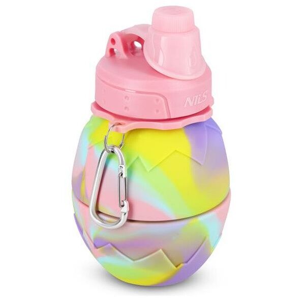 Πτυσσόμενο μπουκάλι σιλικόνης NC4102 700ML ΡΟΖ Nils