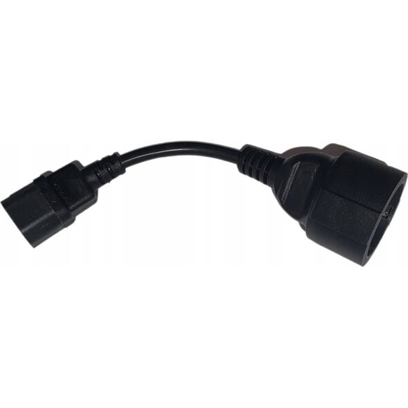 Qoltec Adapter IEC 320 C14 / SCHUKO | 0.15m