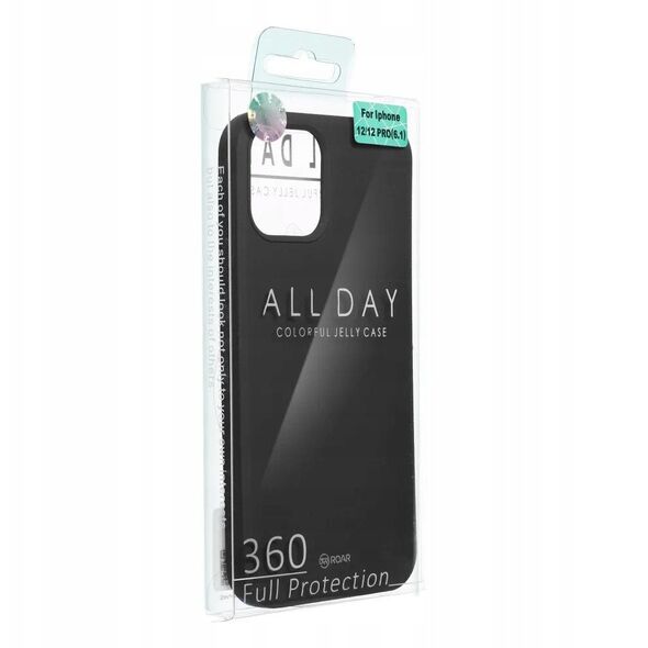 Θήκη ROAR COLORFUL JELLY για IPHONE 16e (SE 4 2025) Μαύρο
