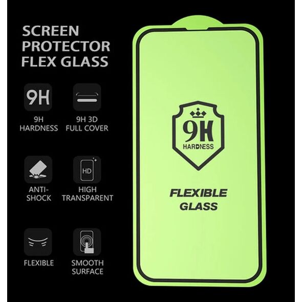 Υβριδικό γυαλί Bestsuit Flexible 5D Full Glue για Reno 13 5G μαύρο