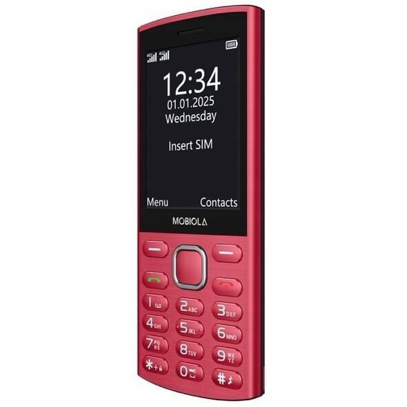 TELEFON GSM MOBIOLA MB4280 4G CZERWONY TELEFON KLASYCZNY DLA SENIORA