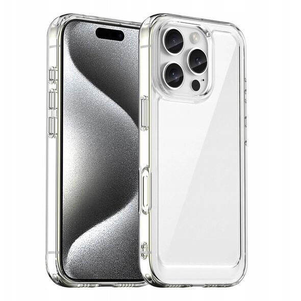 Θήκη Outer Space Case για iPhone 16e με ελαστικό πλαίσιο - διαφανές