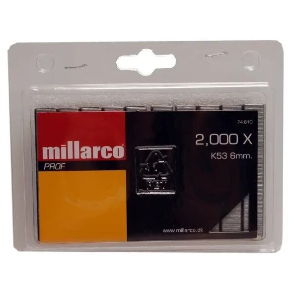 Καρφωτικά Work it by millarco® 6 mm K53 σε 2.000 τεμ.
