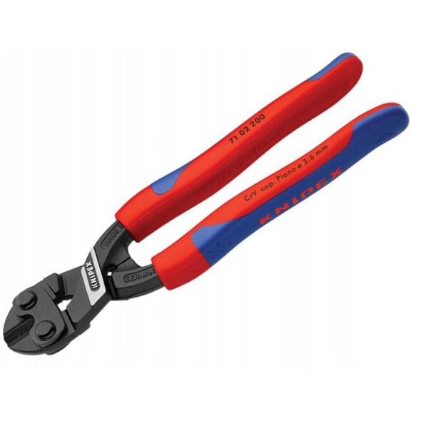 KNIPEX CoBolt, Κόφτης μπουλονιών, 5.2 mm, Χάλυβας χρωμίου-βαναδίου, Πλαστικό, Μπλε, Κόκκινο, 62 mm