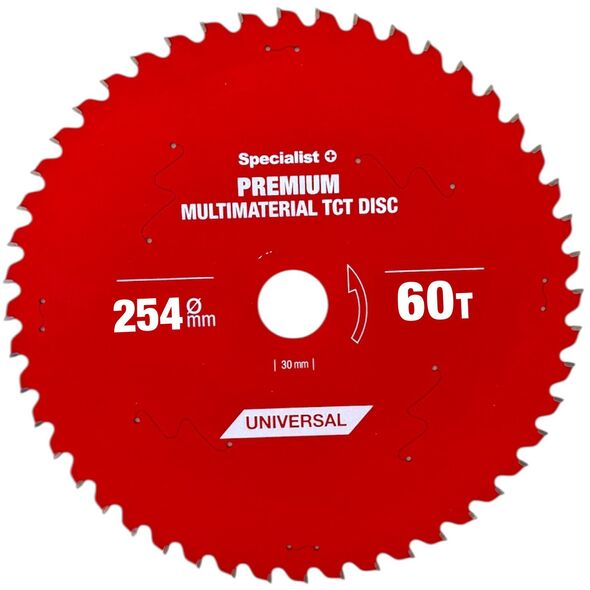 Δίσκος κοπής 254x60Tx30mm, Πολυϋλικό PREMIUM, SPECIALIST+