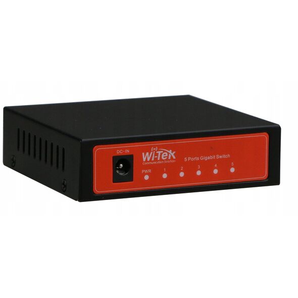 Wi-Tek WI-SG105 μη διαχειριζόμενος Gigabit Ethernet (10/100/1000) Μαύρο, Πορτοκαλί