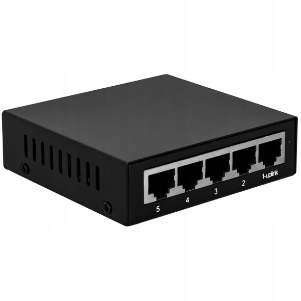 Wi-Tek WI-SG105 μη διαχειριζόμενος Gigabit Ethernet (10/100/1000) Μαύρο, Πορτοκαλί