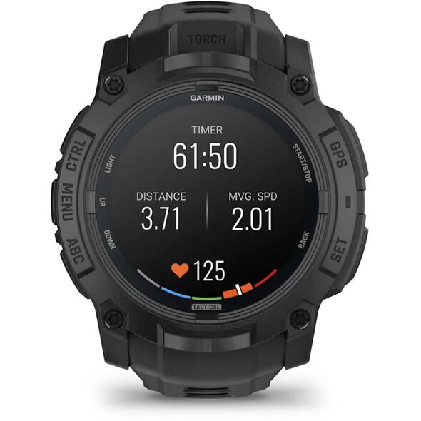 Garmin Instinct 3 AMOLED 50 mm Tactical Edition Μαύρο