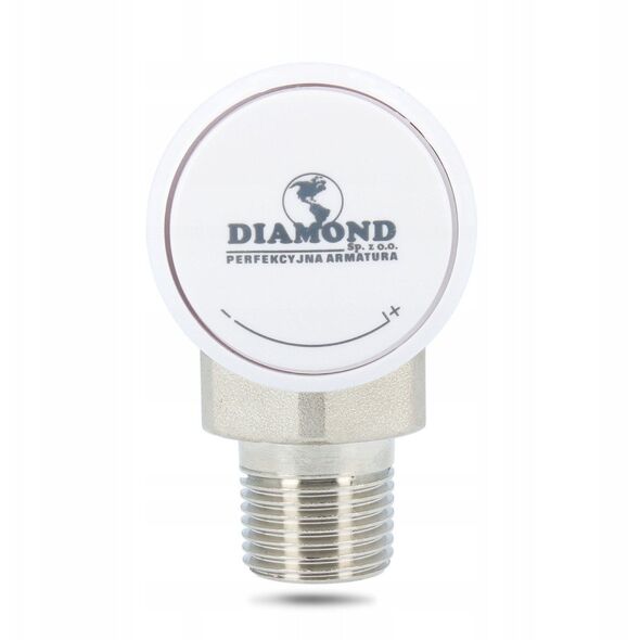 Diamond γωνιακή βαλβίδα καλοριφέρ νικελωμένη 1/2" ART.63-1/2.K