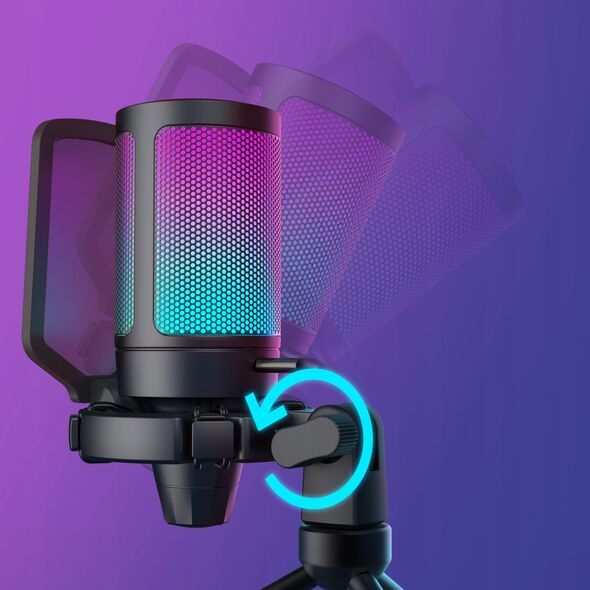Μικρόφωνο πυκνωτικό στούντιο Fifine A6V AMPLIGAME RGB για παίκτες