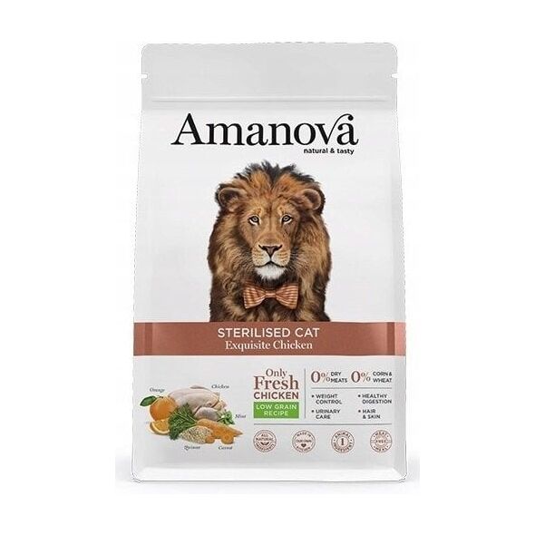 Amanova Cat Sterilised Exquisite Chicken - Εξαιρετικό Κοτόπουλο 6kg