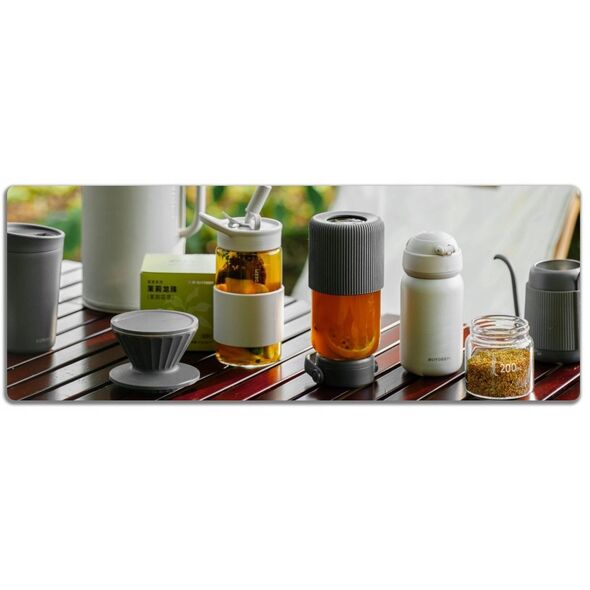 Γυάλινο μπουκάλι με ενσωματωμένο φίλτρο 300ml, μοντέλο DG42, χρώμα Oat White