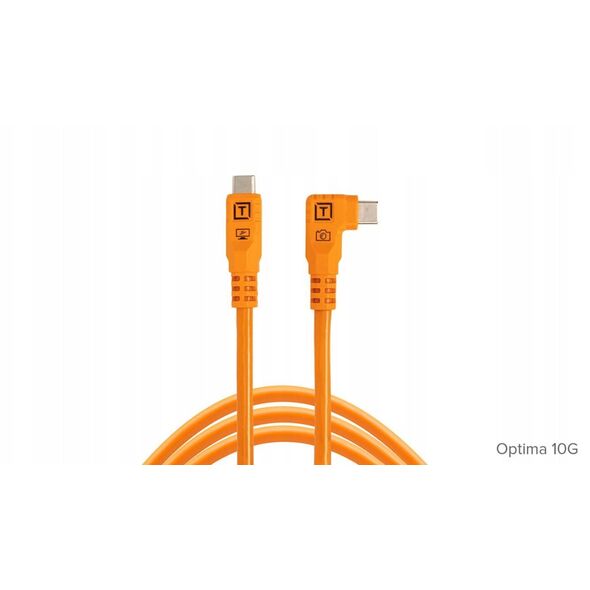 Tether Tools TetherPro USB-C Optima 10G δεξιά πορτοκαλί 1,8m