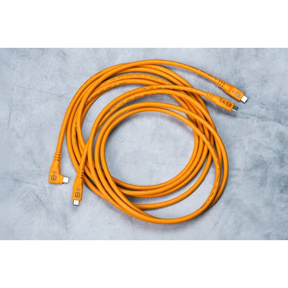Tether Tools TetherPro USB-C Optima 10G δεξιά πορτοκαλί 1,8m