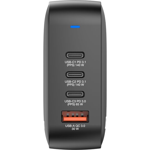 Verbatim, Φορτιστής GaN USB 3.0, USB C, γκρι, 165 W, εναλλάξιμες άκρες C,G,A