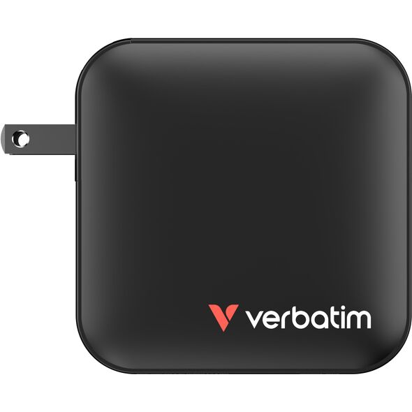 Verbatim, Φορτιστής GaN USB 3.0, USB C, γκρι, 165 W, εναλλάξιμες άκρες C,G,A