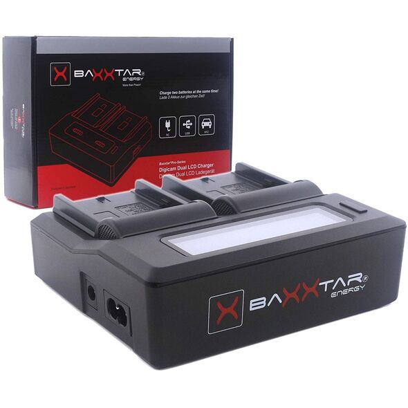 Φορτιστής Baxxtar Pro LCD Dual για NP-F550/F930