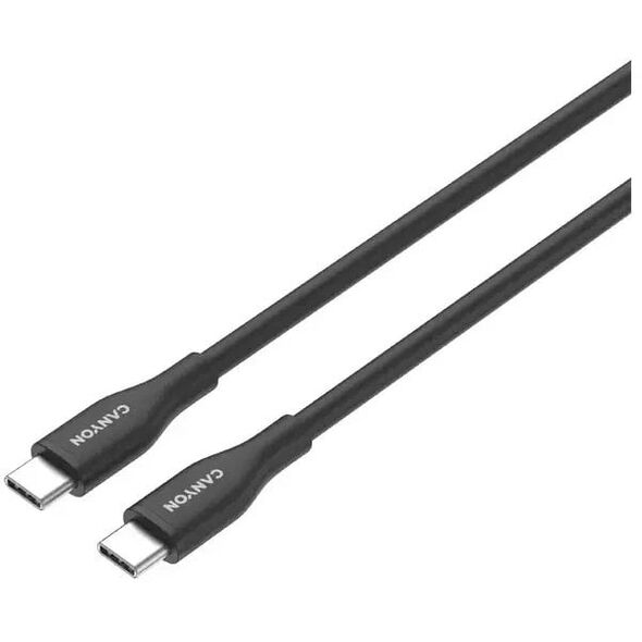 Καλώδιο CANYON CC60SC10 C-C 60W 1m Σιλικόνης Μαύρο