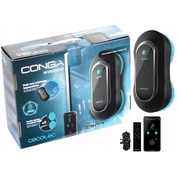 Ρομπότ καθαρισμού παραθύρων Cecotec Conga Windroid 1090 Double Spray Connected