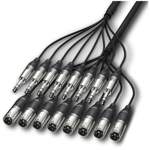 ALVA - Kabel 8 x XLRm - 8 x TRS 2m