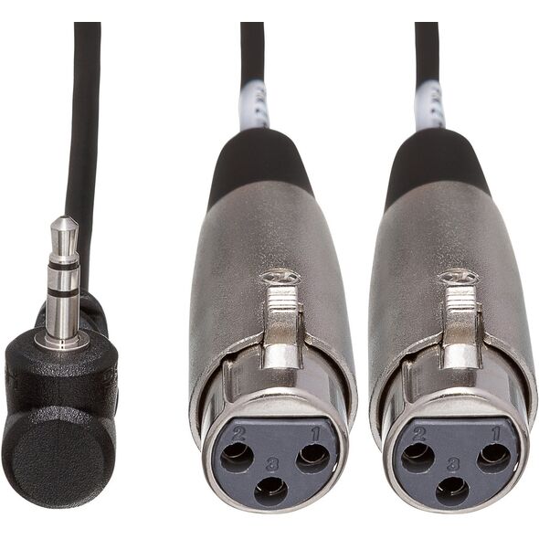 Hosa - Kabel TRS R 3.5mm - 2 x XLRf 0.6m