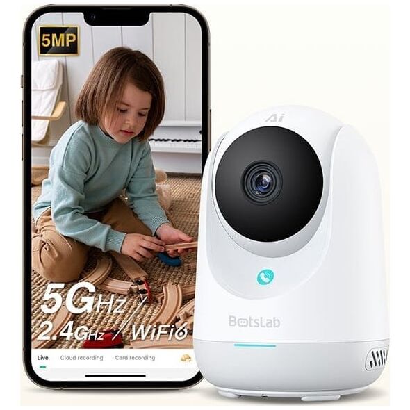 Obrotowa kamera wewnętrzna WiFi Botslab 2C Pro C222 5MP 5G