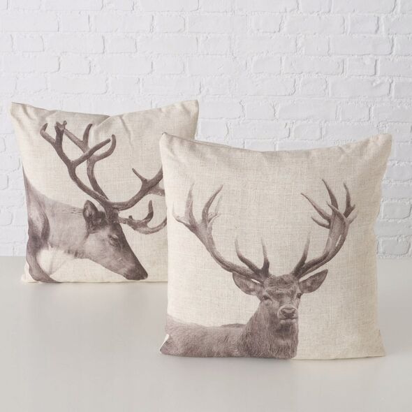 Διακοσμητικό βαμβακερό μαξιλάρι STAG, 45 x 45 cm