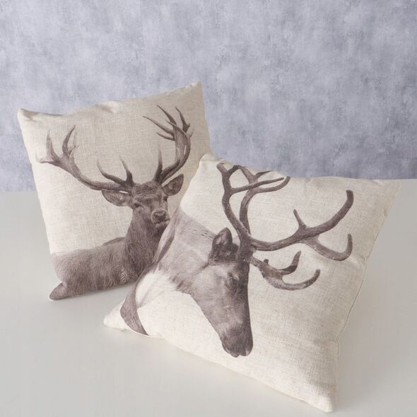Διακοσμητικό βαμβακερό μαξιλάρι STAG, 45 x 45 εκ.