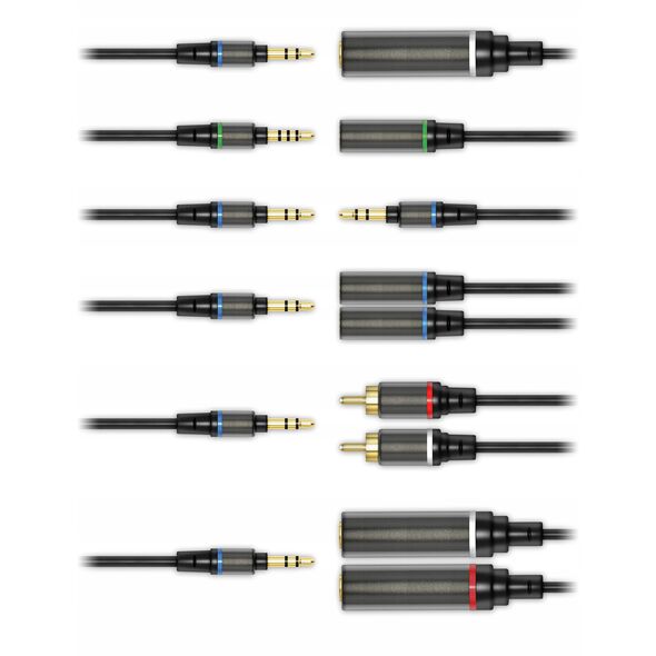 IK iLine Mobile Music Cable KIT - Zestaw 6 kabli