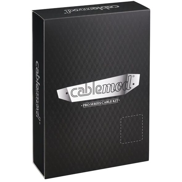 CableMod Zestaw kabli, Czarno-biały (CM-PCSR-FKIT-NKKW-R)