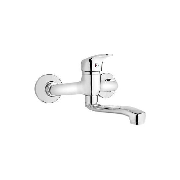 Bateria wannowa Invena Ava New ścienne chrom (BC-06-001-B)