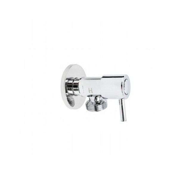 Invena γωνιακή βαλβίδα με κεραμική κεφαλή 1/2"x1/2", χρώμιο ZW-43-015