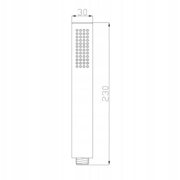 Invena κεφαλή ντους 1f Glamour, χρυσή AS-05-009-S