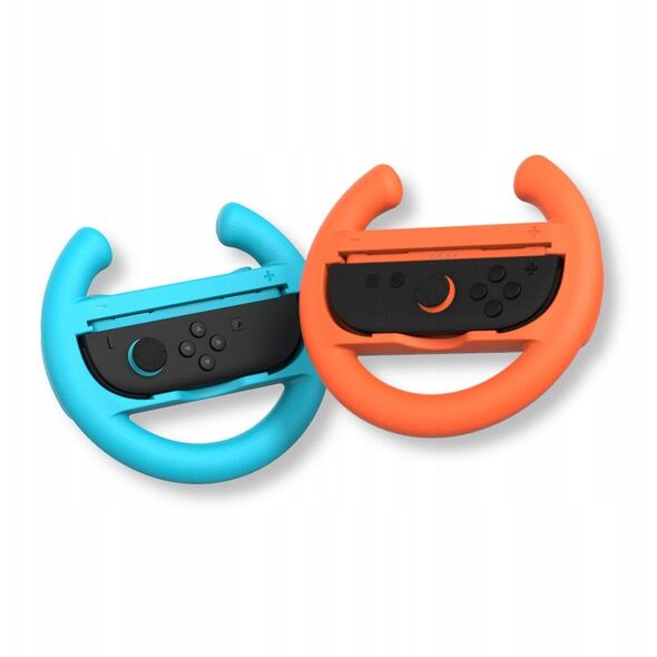YAXO Σετ Τιμονιών για Joy-Con WHEELS SET για NS/NS2 Inferno Orange&Hydro Blue