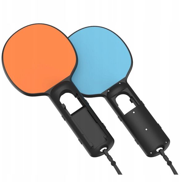 YAXO Σετ Λαβής για Joy-Con TENNIS SET για NS/NS2 Inferno Πορτοκαλί & Hydro Μπλε