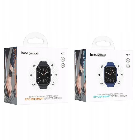 HOCO smartwatch με δυνατότητα κλήσης Y27 μαύρο