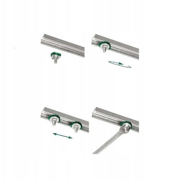 WalravenT-μπουλόνιM8x60mm - Γαλβανισμένο.Μπουλόνι κεφαλής σφυριού/RapidRailWM0.1, 2 και 35