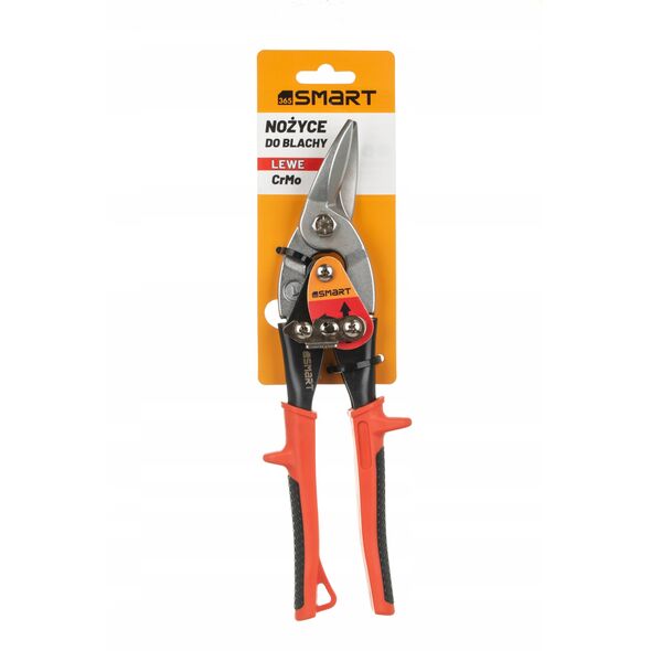 ψαλίδια λαμαρίνας soft grip, 240 mm, crmo, αριστερά