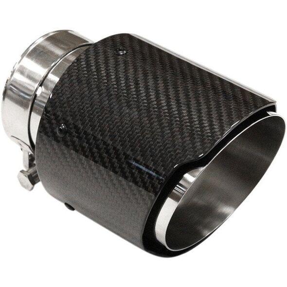 Άκρο εξάτμισης 89mm είσοδος 70mm Carbon Gloss