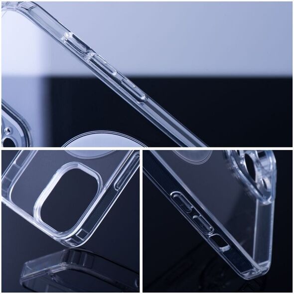 Futerał CLEAR MAG COVER kompatybilny z MagSafe do SAMSUNG S25 transparentny